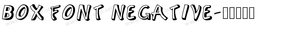 Box Font Negative字体转换